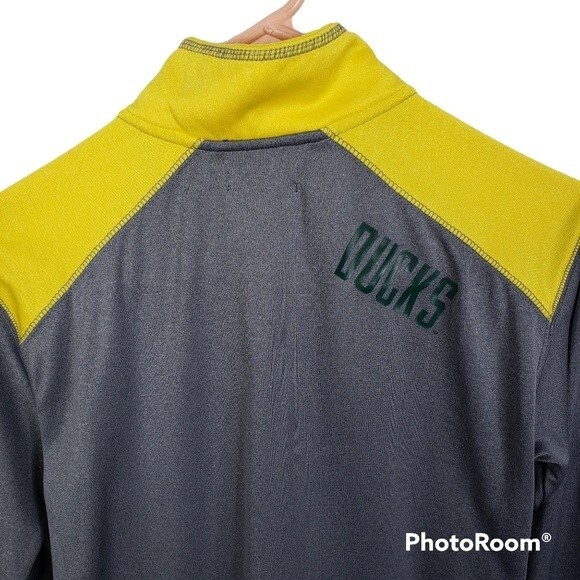 Champion Oregon Ducks Mens Long Sleeve 1/4 Zip Shirt Size Small - Picture 5 of 9